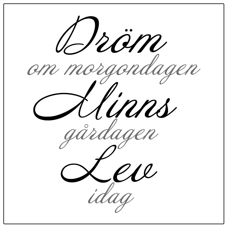 Dröm, Minns, Lev Kakeldekor - 2