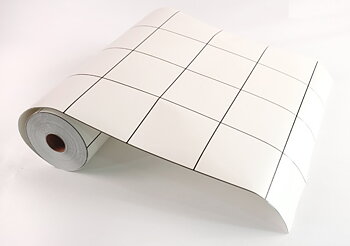 Kakel-Look Benvit Struktur Dekorplast 50 cm bredd Löpmeter