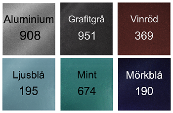 Färgprover Enfärgade METALLIC Premium