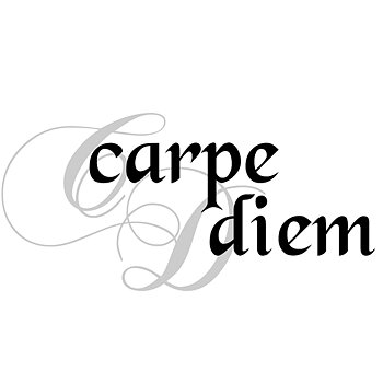 Carpe diem / Fånga dagen Väggord