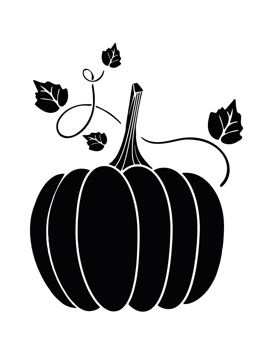Pumpa stor Självhäftande väggdekor