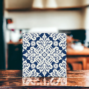 Vintage ornament, blå