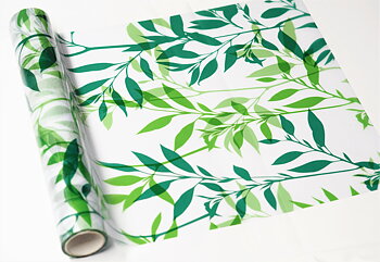 Gröna bambublad Metervara Insynsskydd