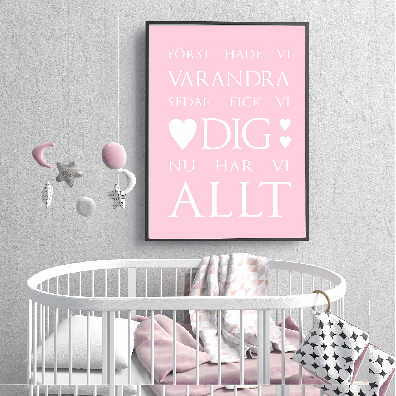 Först hade vi varandra Rosa Poster - 2