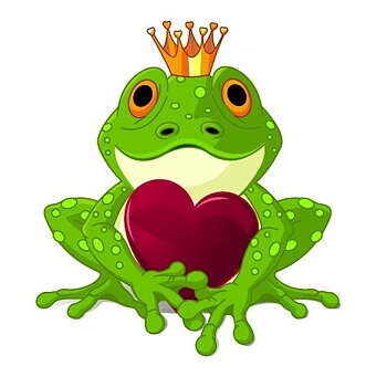 Groda med hjärta Väggdekor