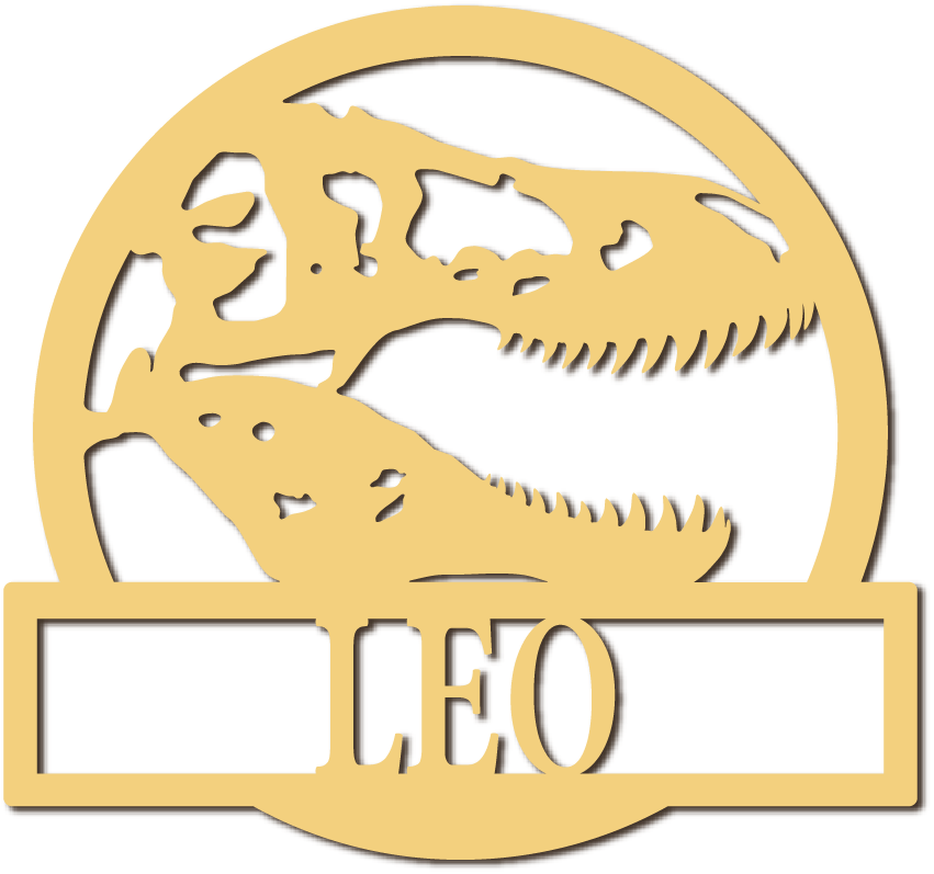 Dinosaurie Träskylt med namn - 15