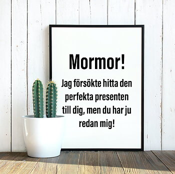 Mormor! Jag försökte hitta den perfekta presenten poster