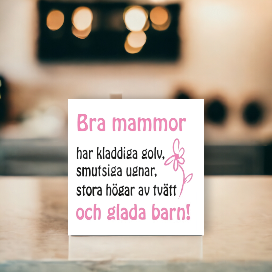 Bra mammor Kakeldekor