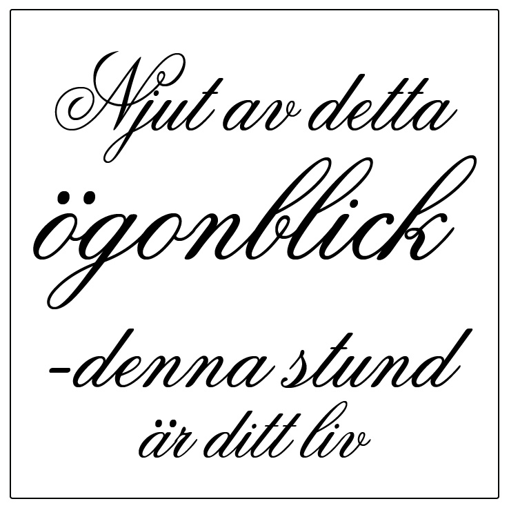 Njut av detta ögonblick Kakeldekor - 2