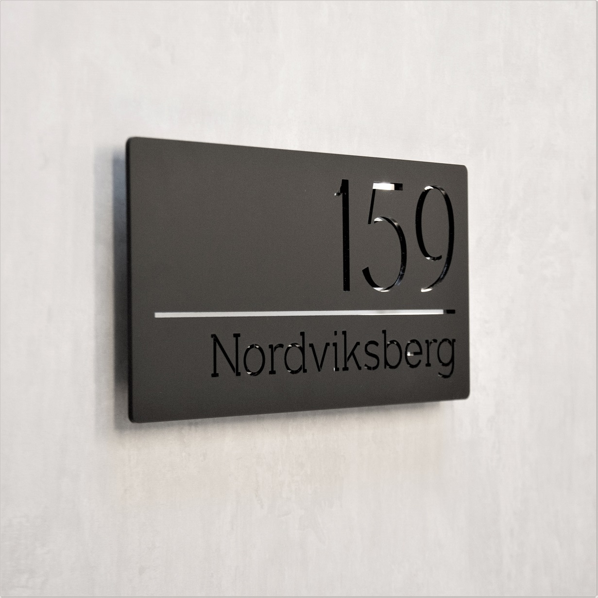 Fasadskylt Siffror & adress Spegelplexi - 6