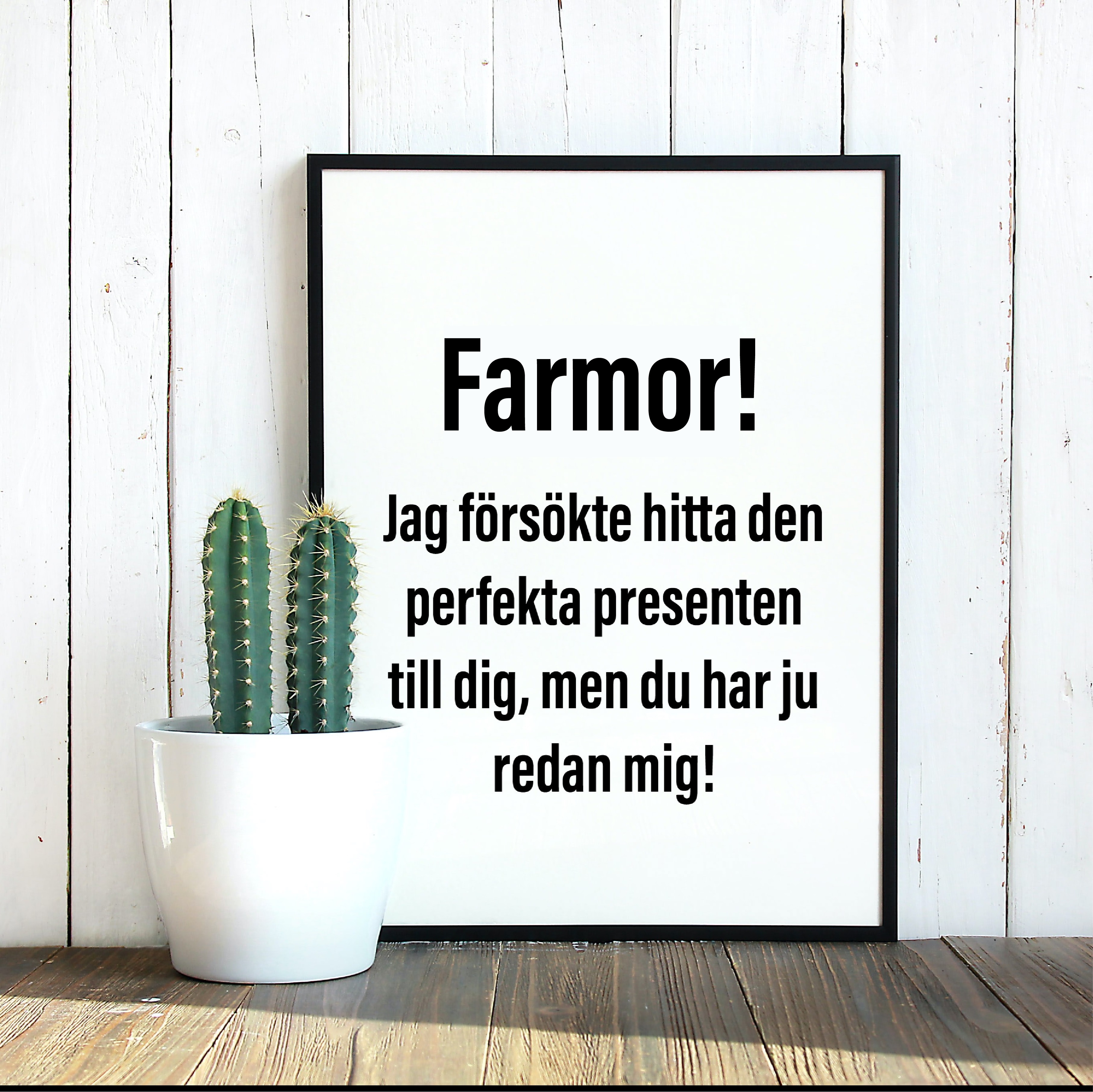 Farmor! Jag försökte hitta den perfekta presenten poster