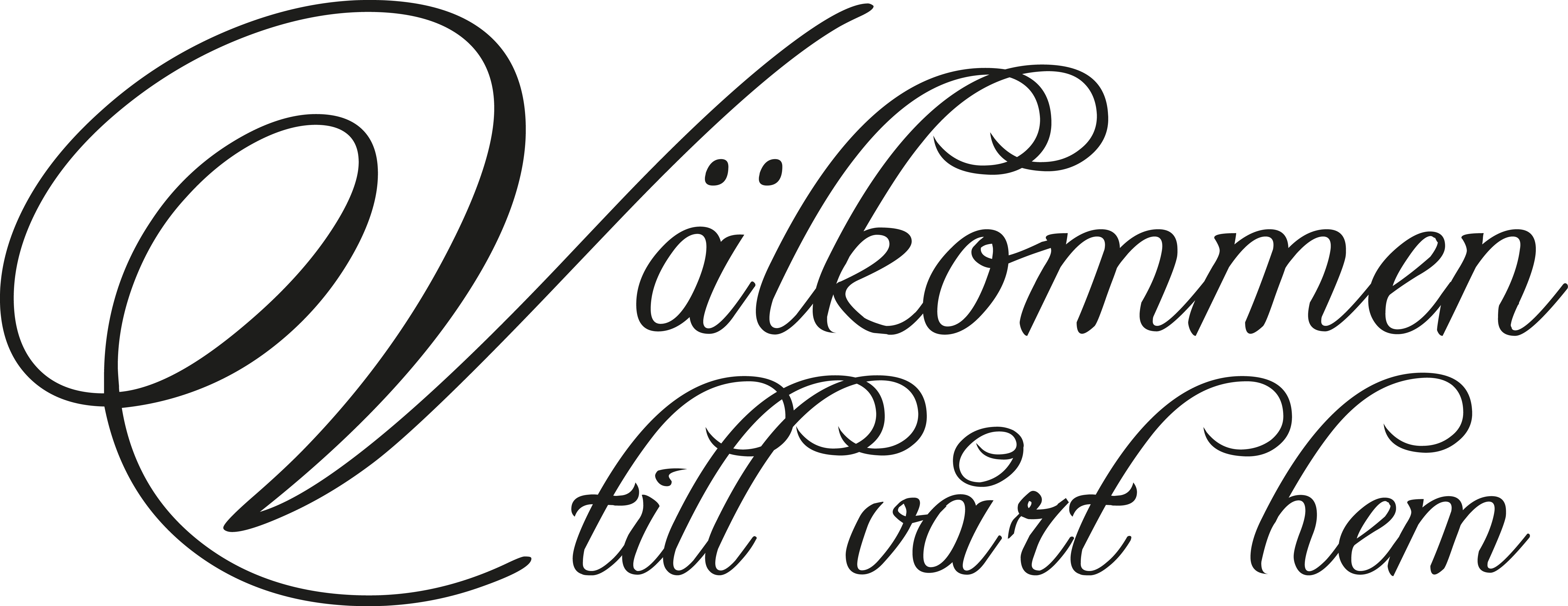 Välkommen till vårt hem Väggord - 3