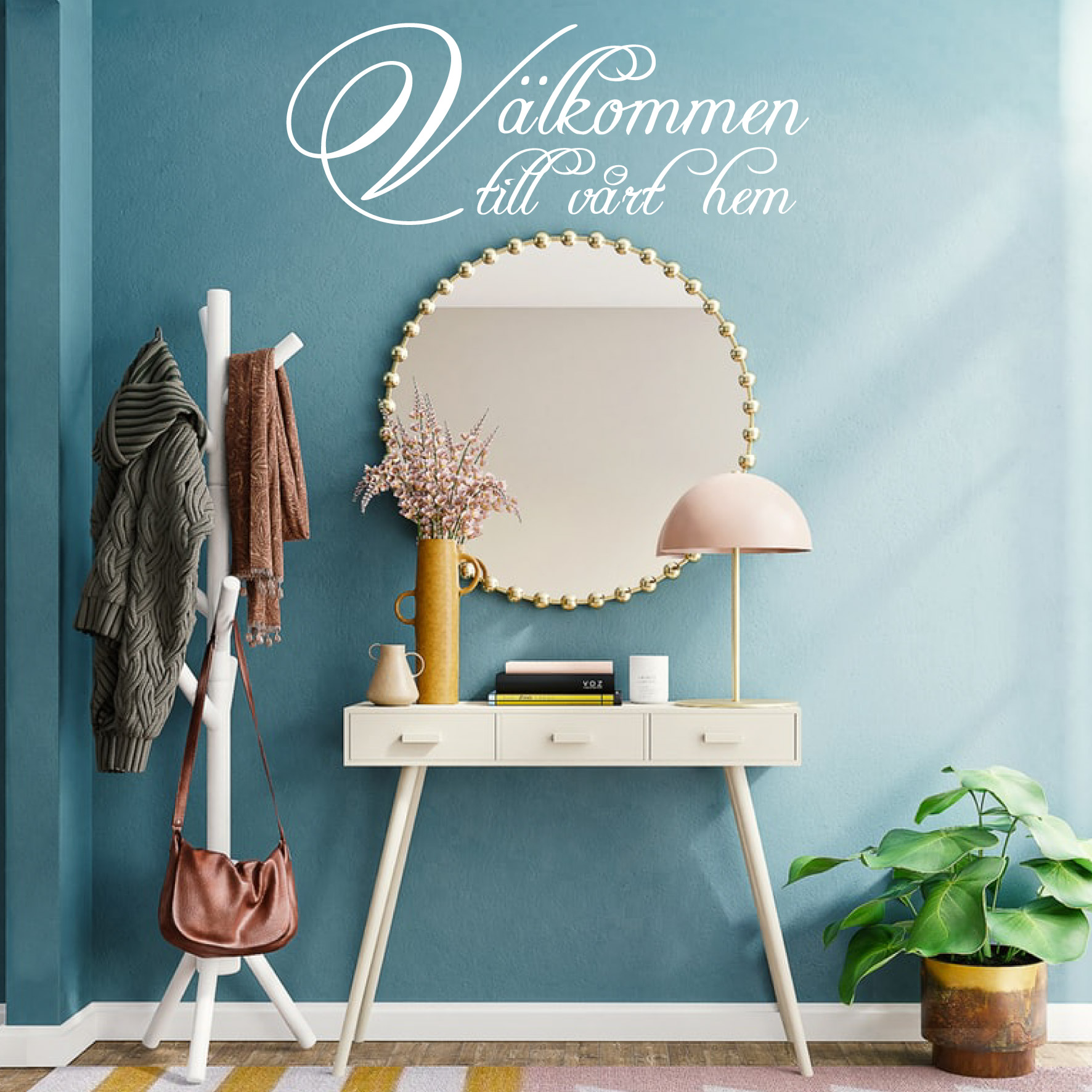 Välkommen till vårt hem Väggord