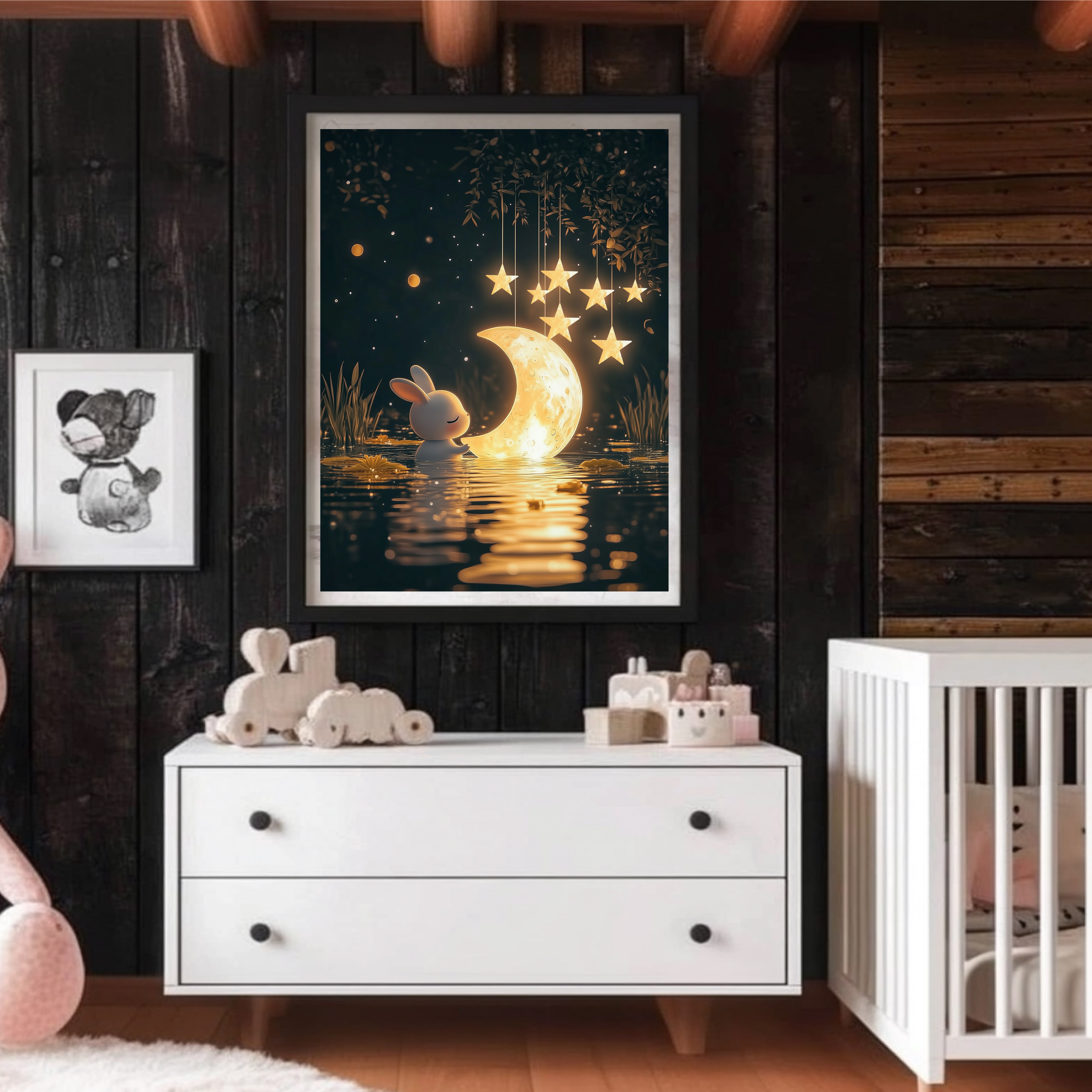 Kaninen och månen poster