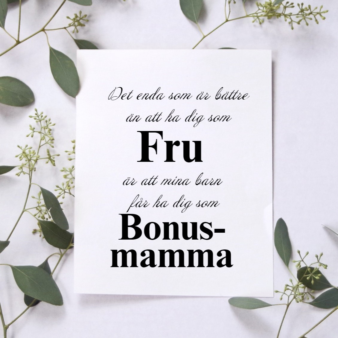 Ha dig som Fru - Bonusmamma Poster