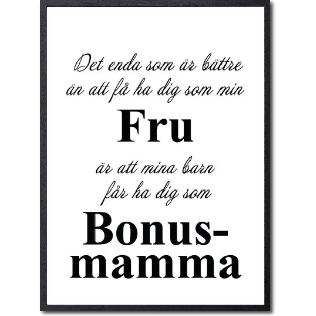 Ha dig som Fru - Bonusmamma Poster - 2