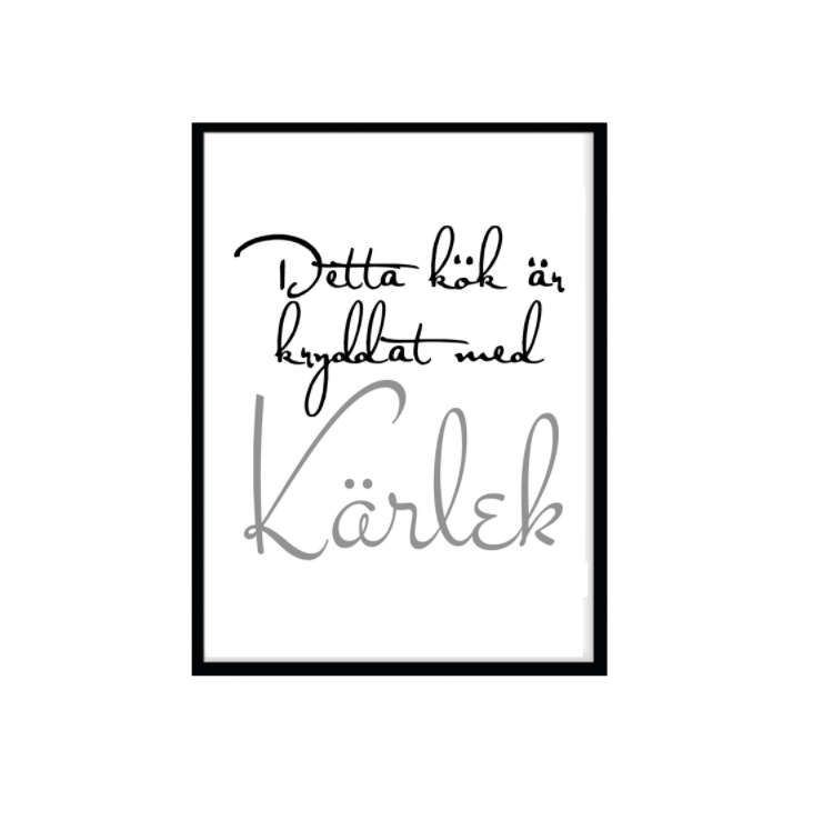 Detta kök Poster