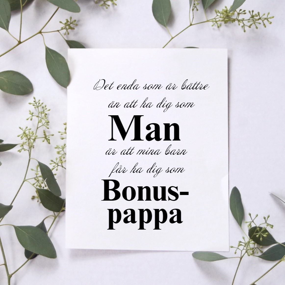 Ha dig som Man - Bonuspappa Poster