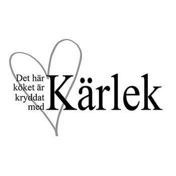 Det här köket Väggord