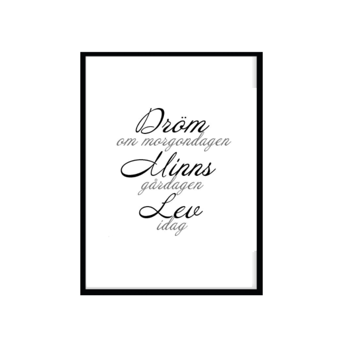 Dröm, minns, lev Poster