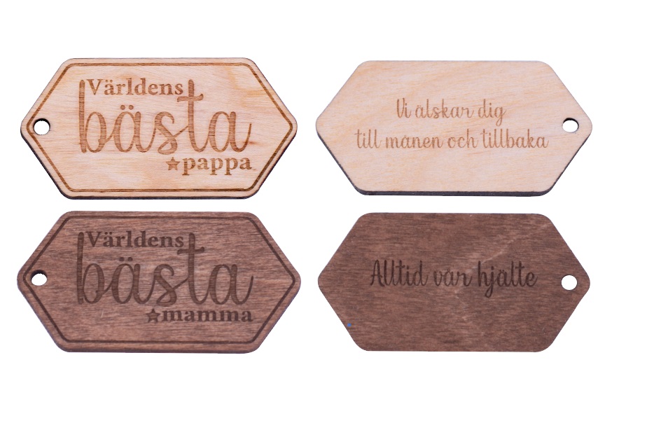 Världens bästa (valfritt) Nyckelbricka (Graverat trä) - 5