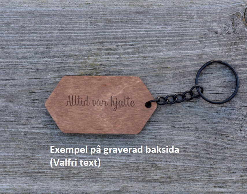 Världens bästa (valfritt) Nyckelbricka (Graverat trä) - 4
