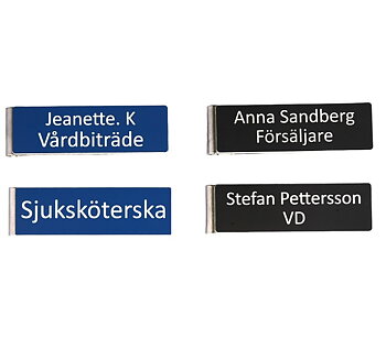 Namnskylt Militärklämma