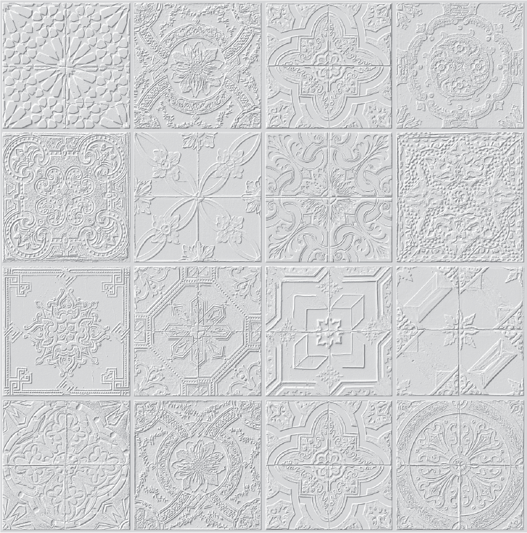 Vintage marrakech Relief-look 16-pack Kakeldekor - 2