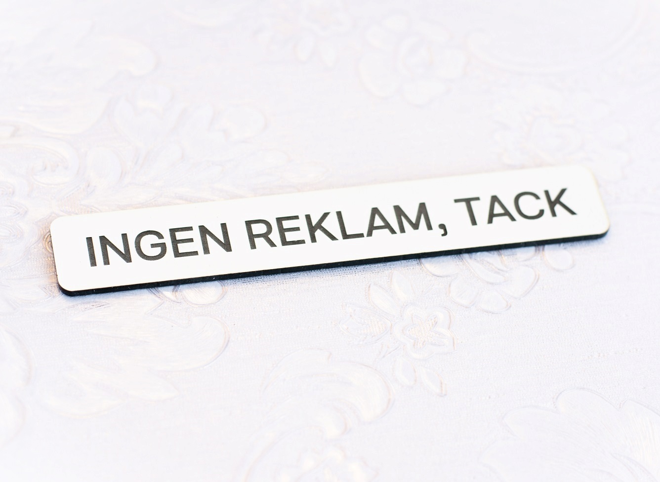 Ingen reklam tack Gravyr - 2