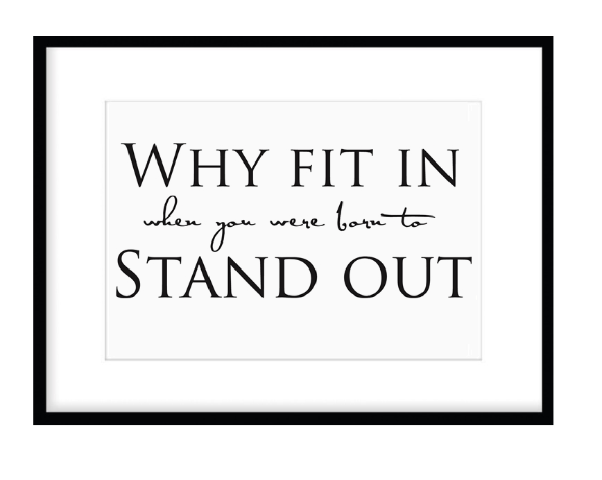 Why fit in Poster