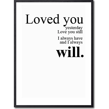 Loved you yesterday Poster