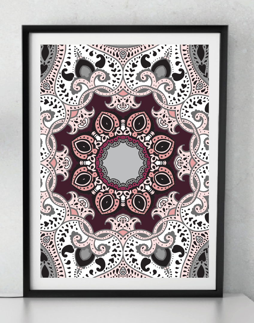 Vinröd Marrakech Poster
