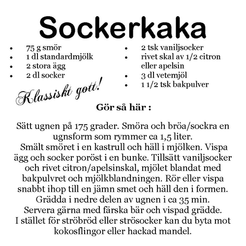 Sockerkaka