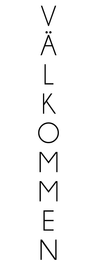 Välkommen vertikal version 2 Väggord - 2