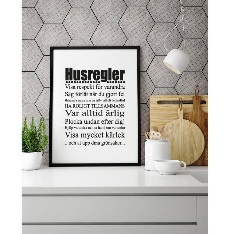 Husregler Poster