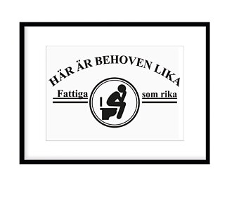 Här är behoven lika Poster
