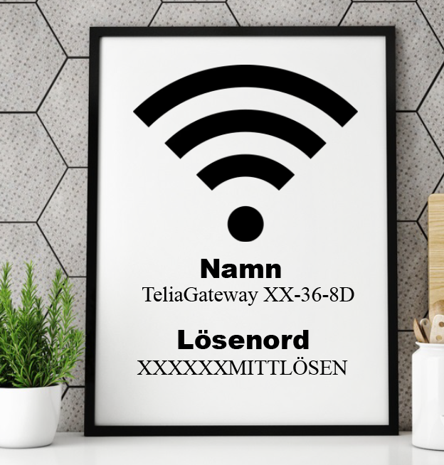 WiFi Nätverk & lösenord Symbol