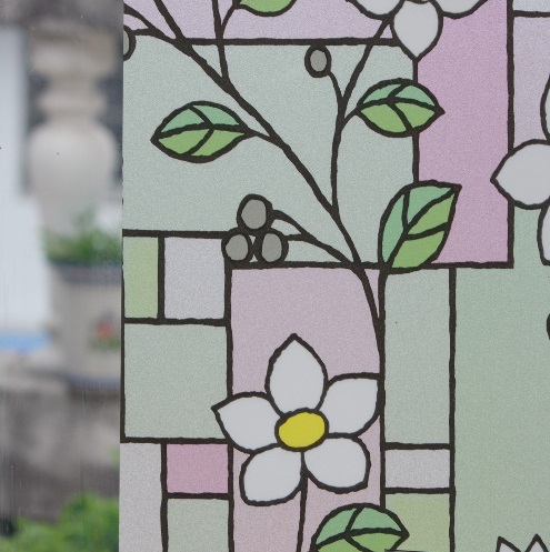Blom-mosaik Metervara Fullbredd 90 cm Insynsskydd