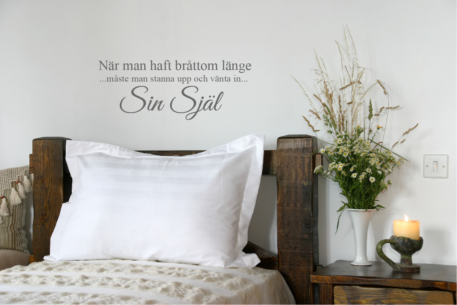 När man haft bråttom länge Väggord