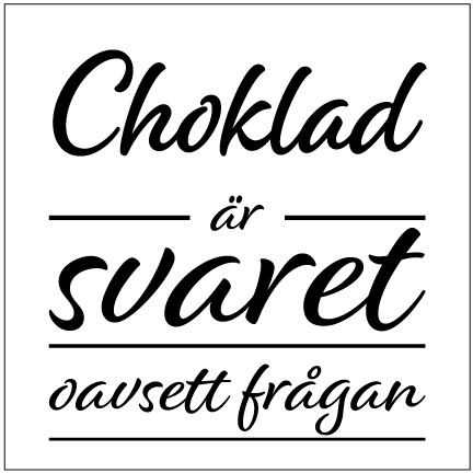 Choklad är svaret oavsett frågan Kakeldekor - 2
