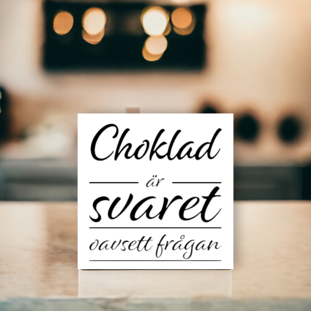 Choklad är svaret oavsett frågan Kakeldekor