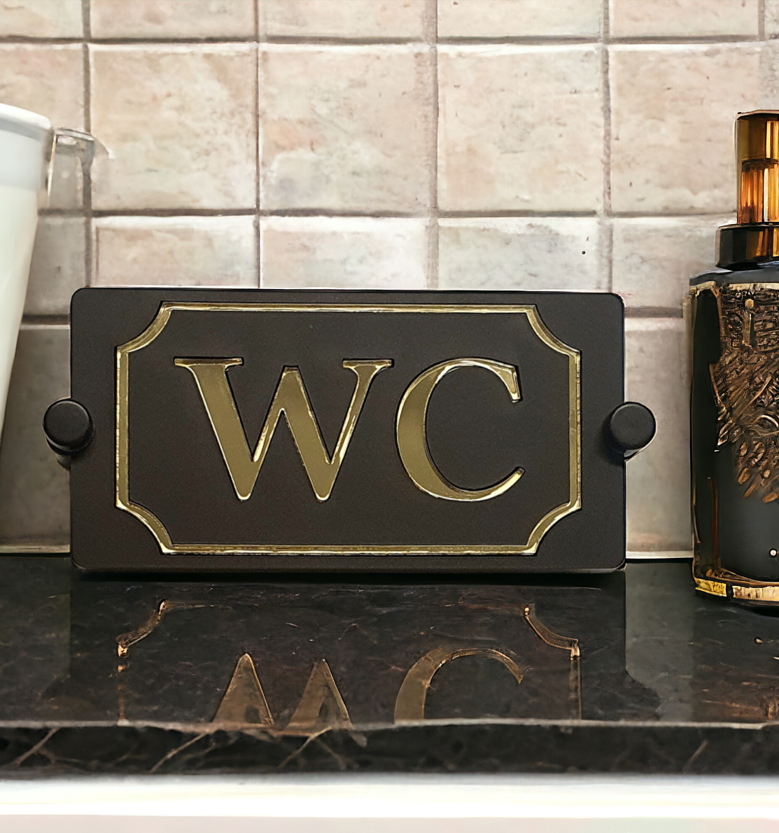 WC-skylt Exklusiv Spegelyta - 4