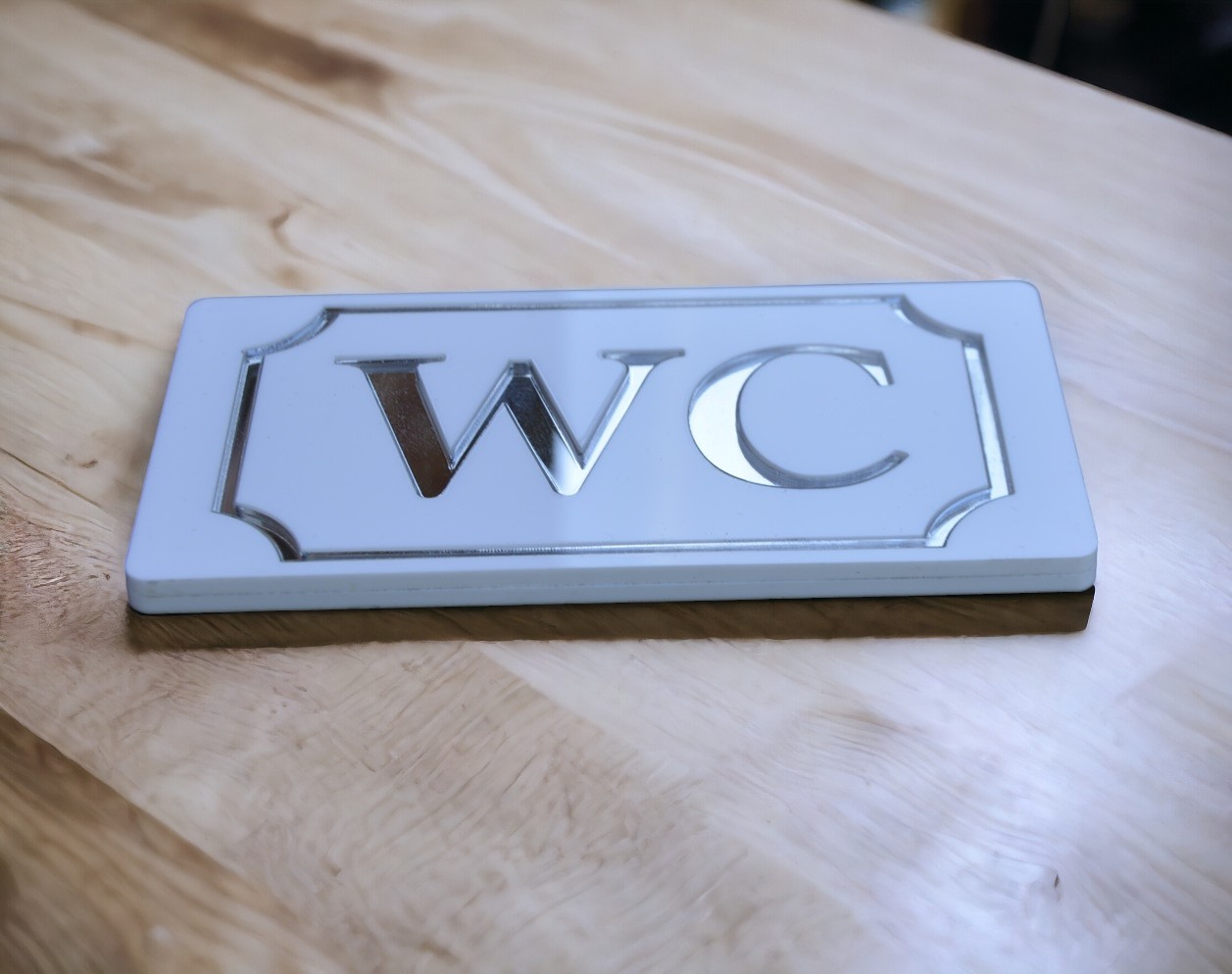 WC-skylt Exklusiv Spegelyta - 7