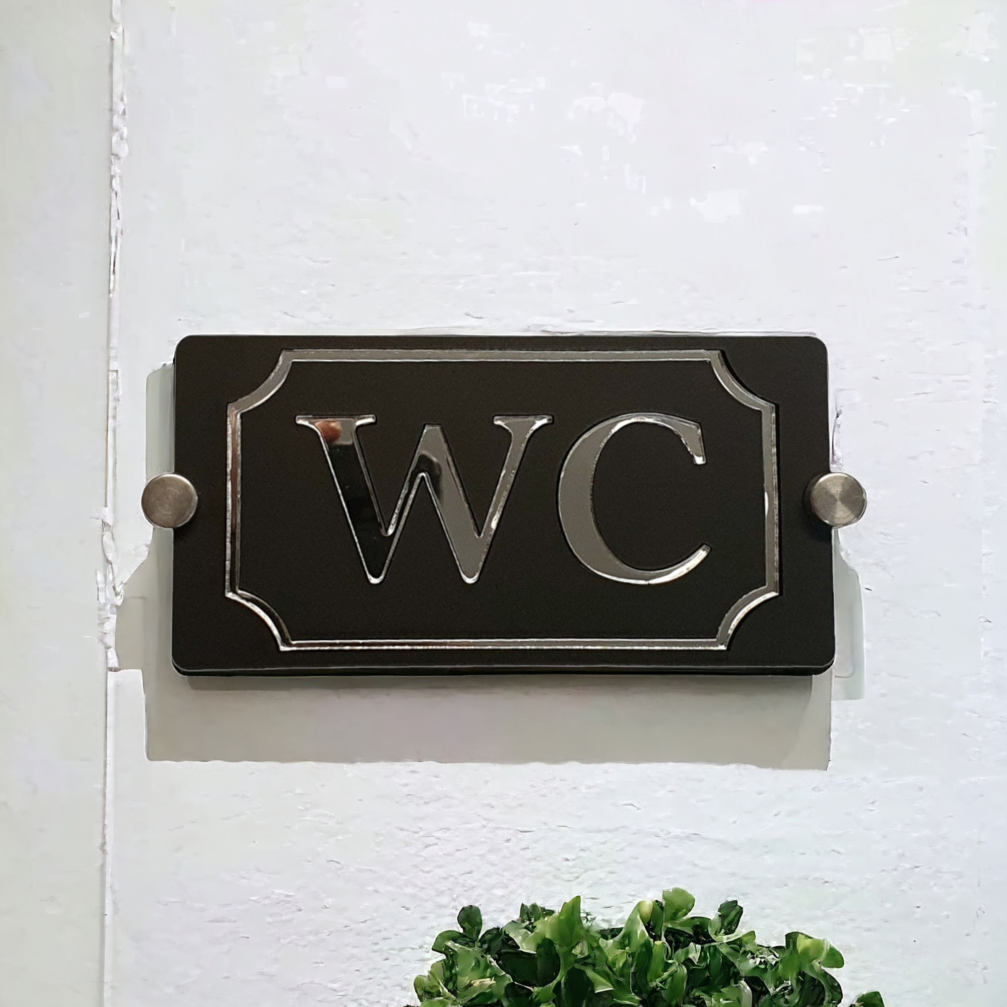 WC-skylt Exklusiv Spegelyta - 3