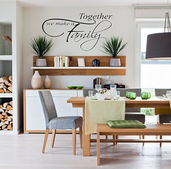 Together we make a Family Väggord