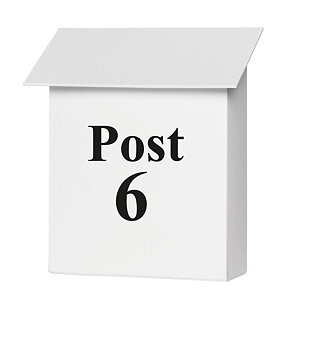 Brevlådedekor Post Siffra