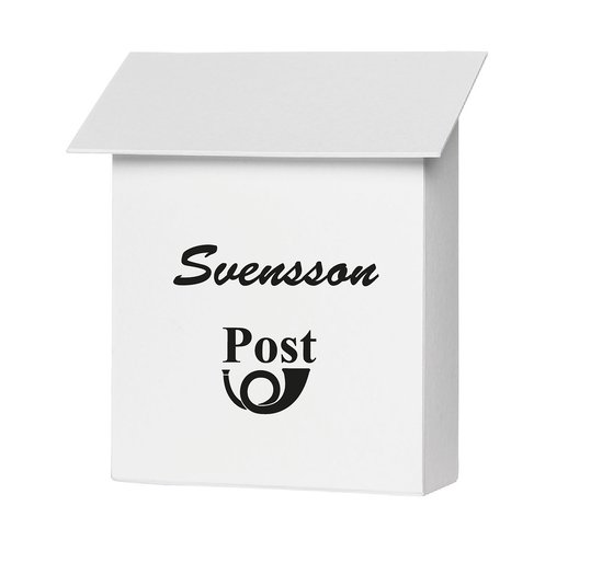Brevlådedekor Namn & Postsymbol - 3