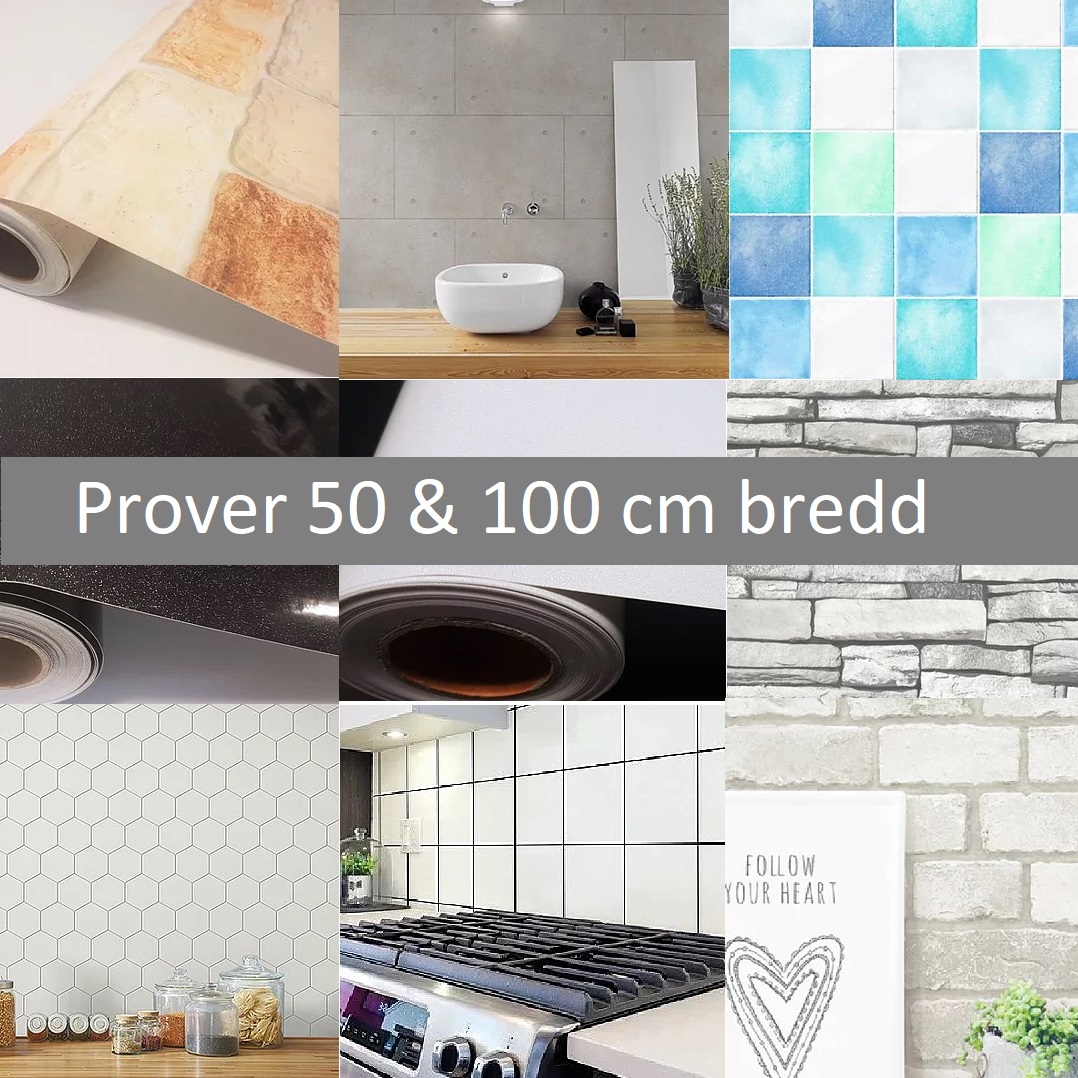 Prov på dekorplast FIXPIX 50 & 100 cm bredd