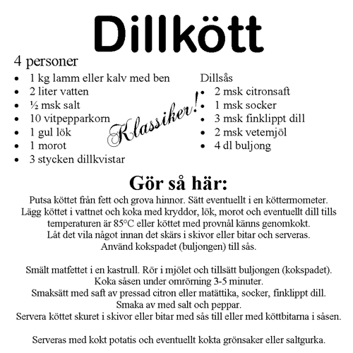 Dillkött