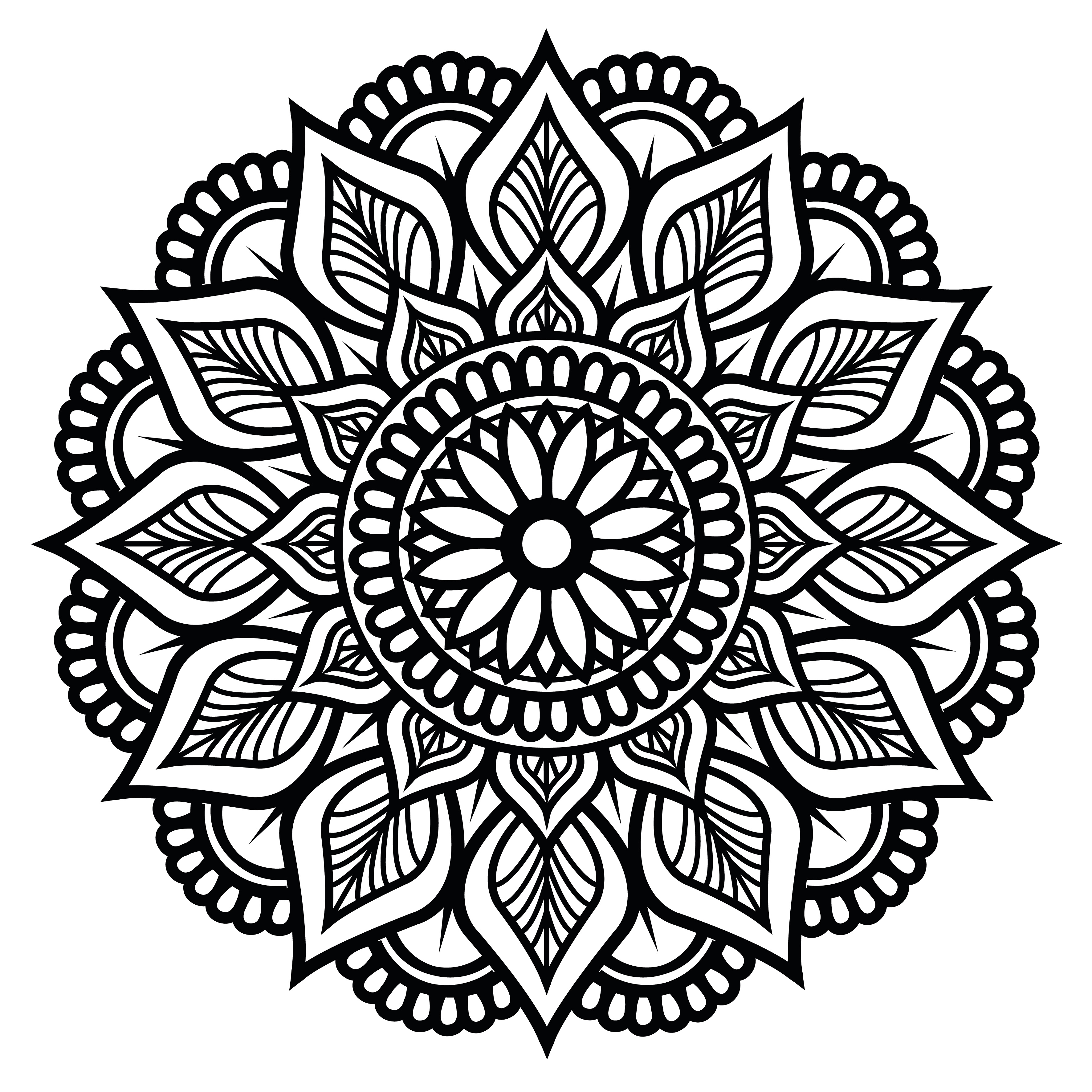 Rund mandala Väggdekor - 2